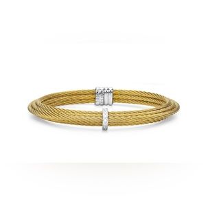 ALOR Diamond Cable Bangle Bracelet